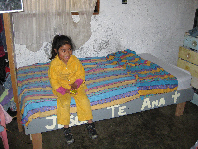 A child that doesn't have to sleep on the floor because of the bed building ministry baja california, mexico, Vicente Guerrero 